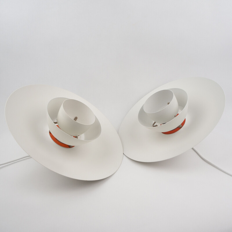 Pair of danish mid-century pendant lamps PH 43 by Poul Henningsen for Louis Poulsen, 1966s