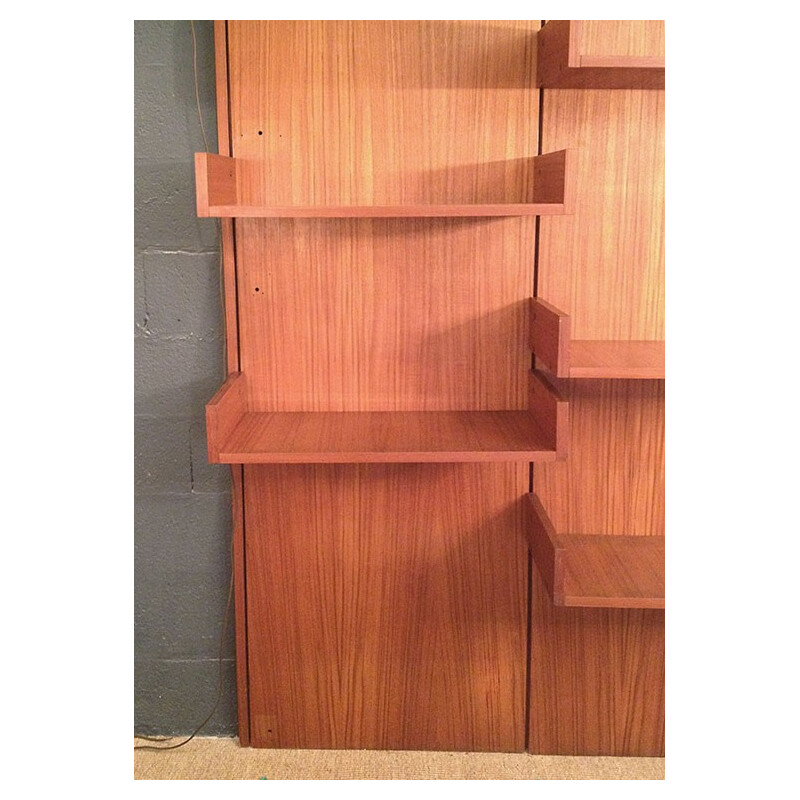 Modular bookcase in teak - 1950s