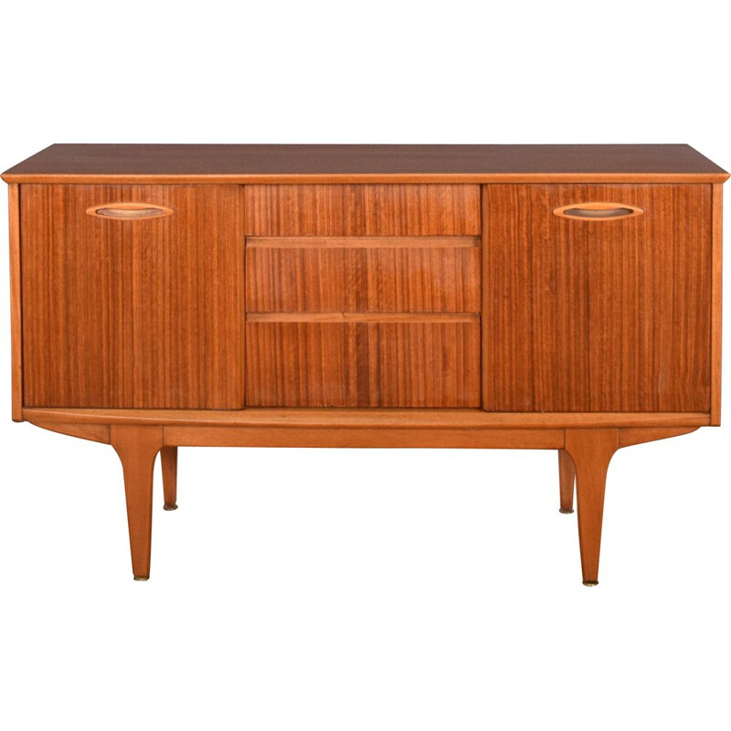 Vintage short walnut sideboard for Jentique, 1960s