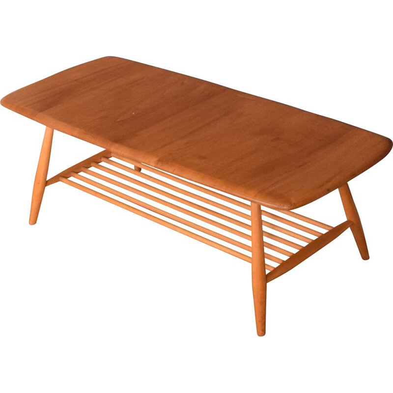 Vintage coffee table model 459 by Ercol Elm, circa 1960s