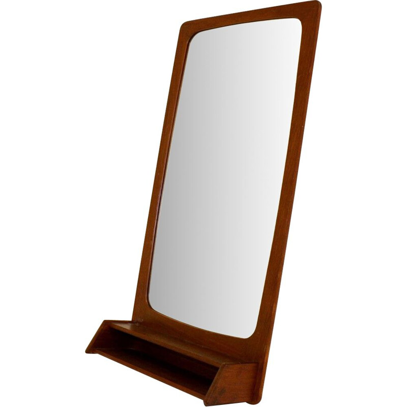 Vintage teak mirror, Sweden 1960s