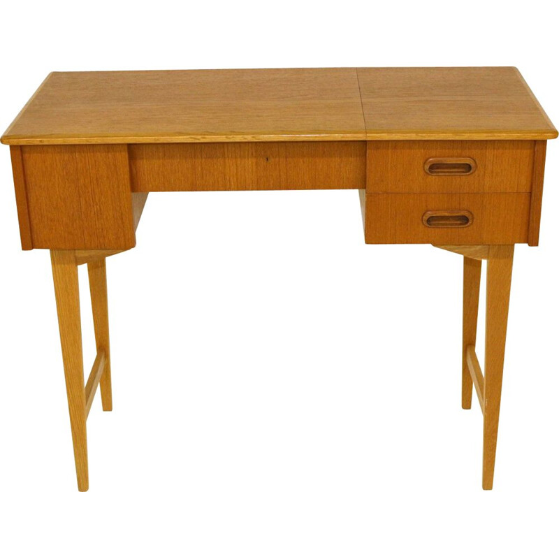 Vintage teak and oak dressing table, Sweden 1960s