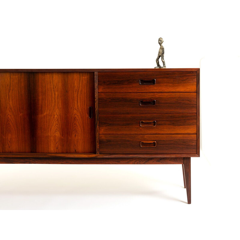 Vintage danish XL rosewood sideboard with sliding doors and drawers, 1960s