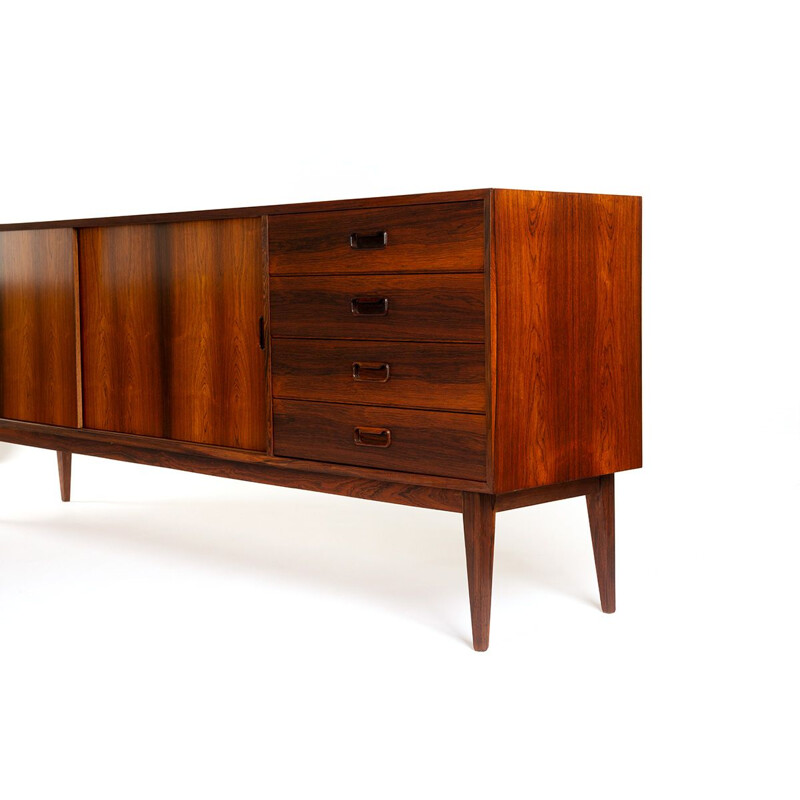 Vintage danish XL rosewood sideboard with sliding doors and drawers, 1960s