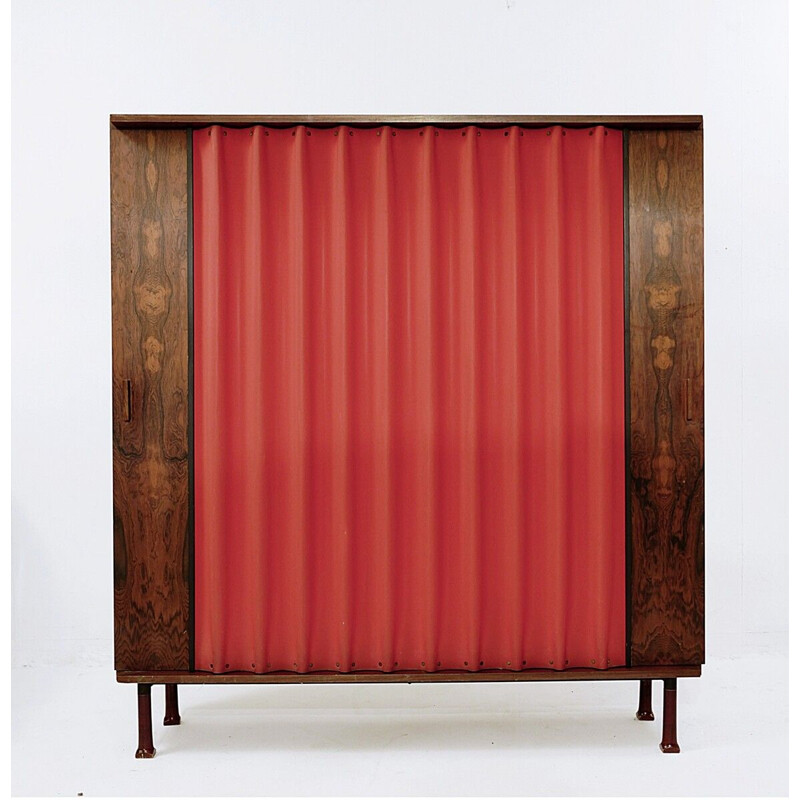 Armoire italienne vintage porte accordéon, 1960