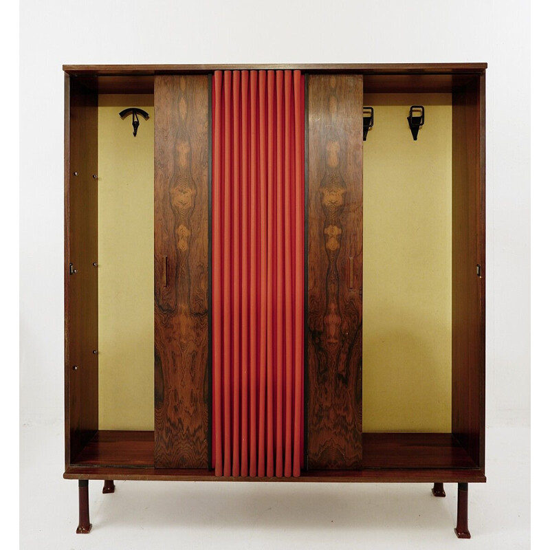 Armoire italienne vintage porte accordéon, 1960