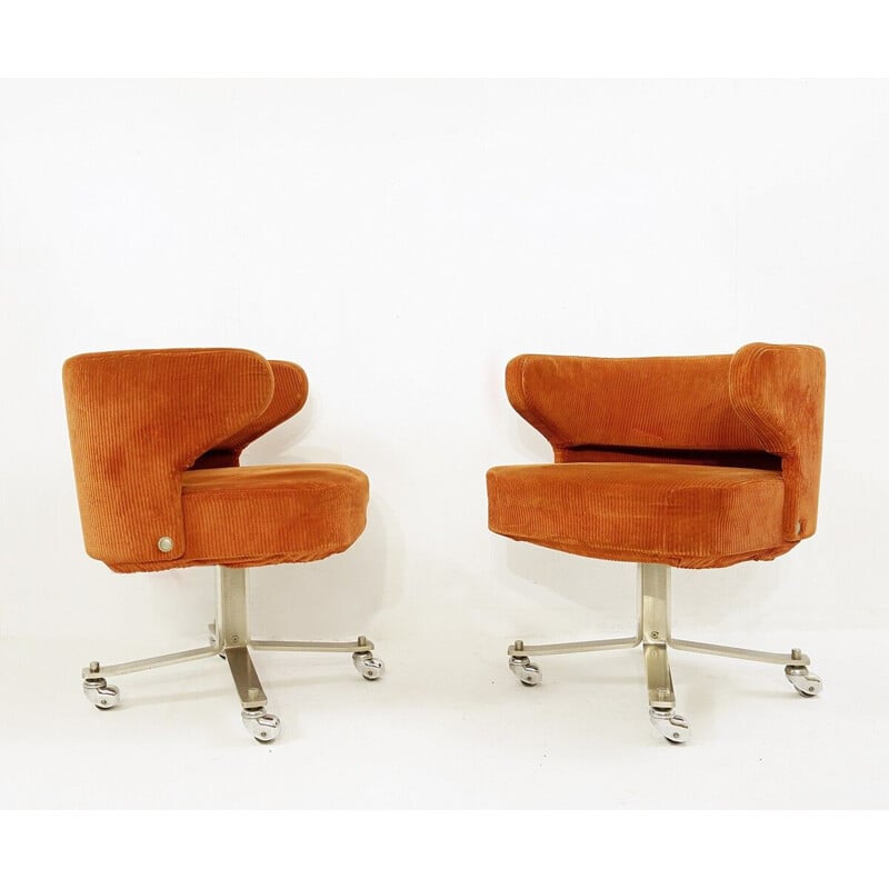 Paire de fauteuils Poney vintage de Gianni Moscatelli pour Formanova Milano, 1978