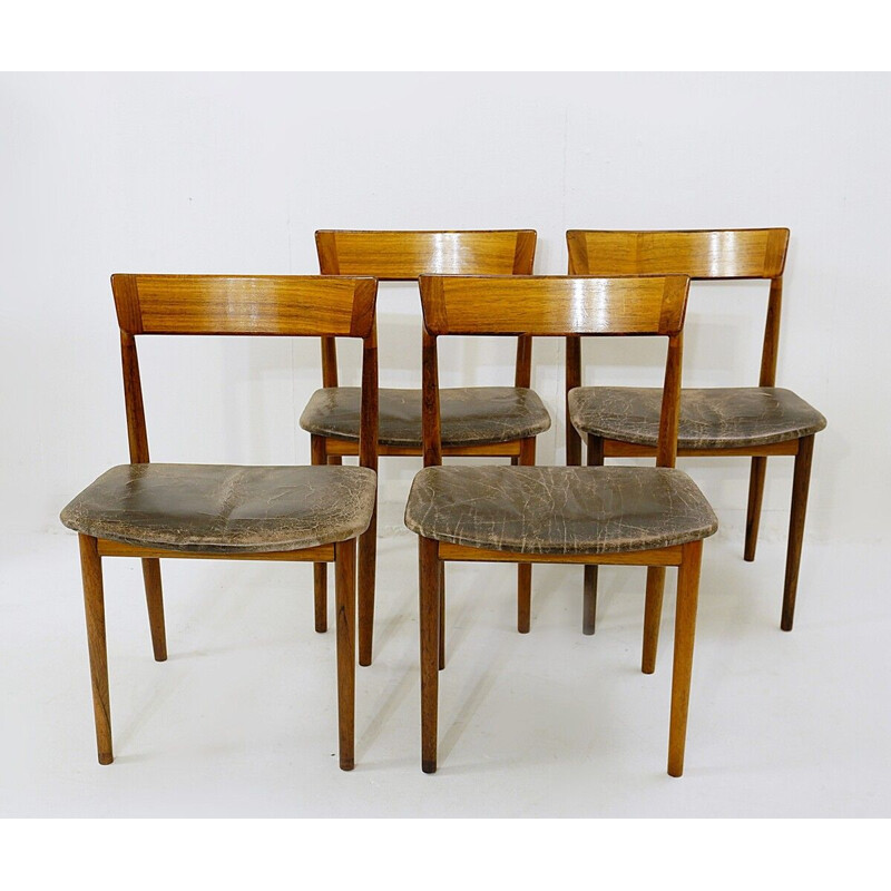 4 Dining Chairs  by Henry Rosengren Hansen for Brande M∅belindustri