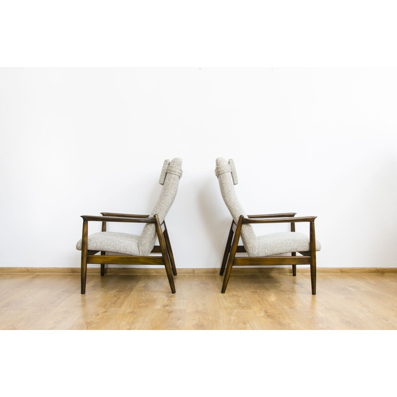 Pair of vintage GFM-64 armchairs by Edmund Homa for GFM, 1960s