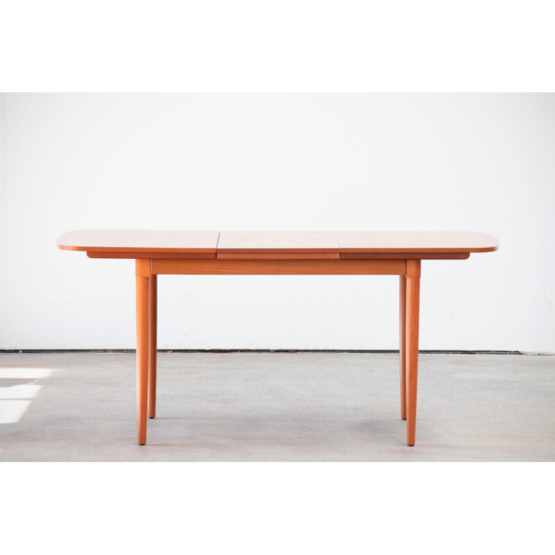 Scandinavian vintage teak and formica table, 1960s