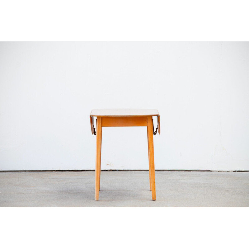 Scandinavian vintage teak and formica table, 1960s