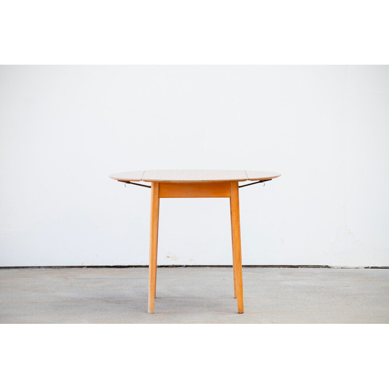 Scandinavian vintage teak and formica table, 1960s