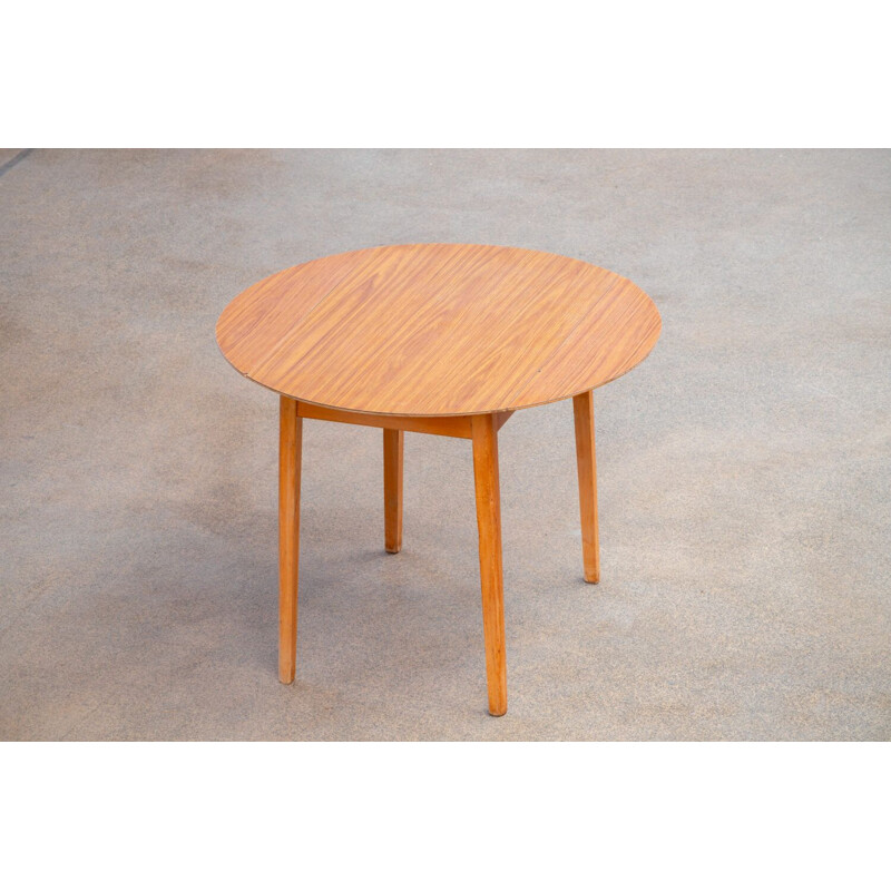 Scandinavian vintage teak and formica table, 1960s