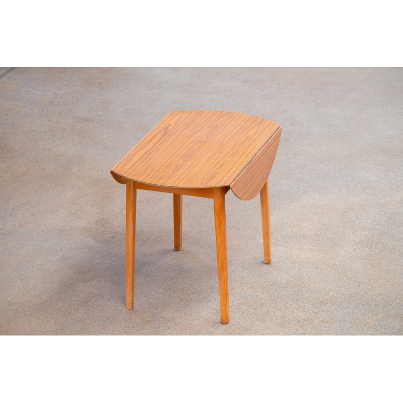 Scandinavian vintage teak and formica table, 1960s