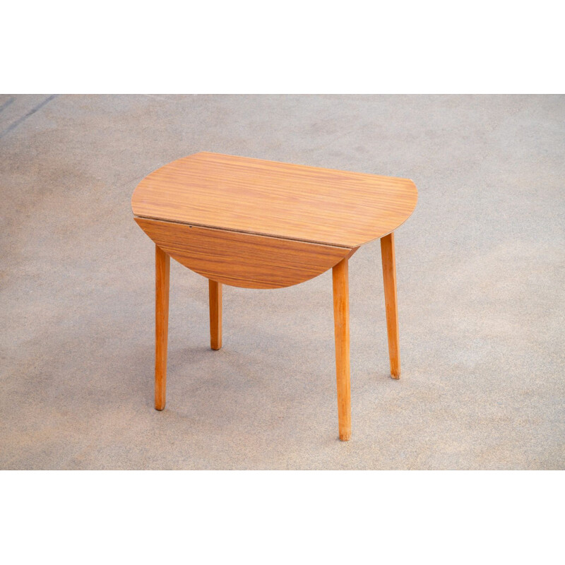 Scandinavian vintage teak and formica table, 1960s