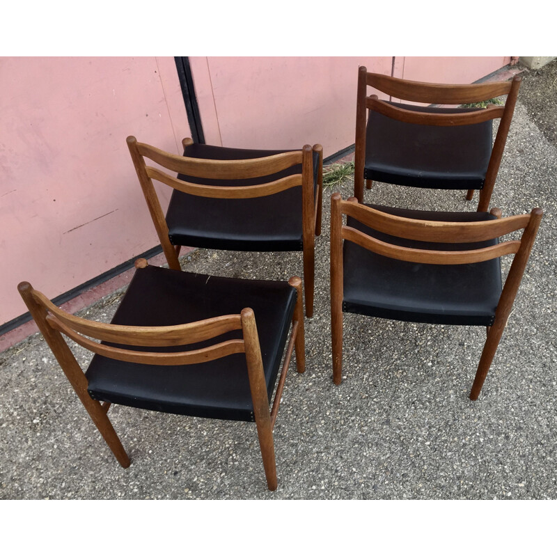 4 vintage chairs by Carl Ekstrom for Johanson & Soner, 1960s