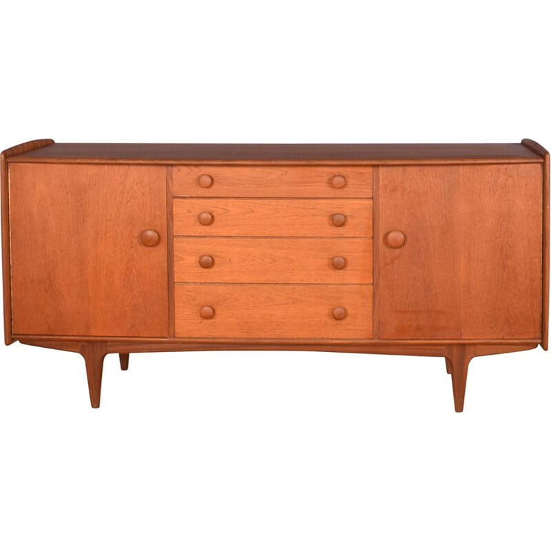 Mid century long vintage afromosia and teak sideboard for A.Younger, 1960s