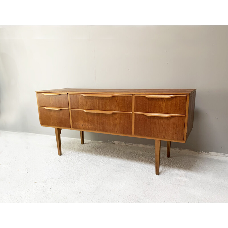 Mid century low chest of drawers or sideboard, 1970s