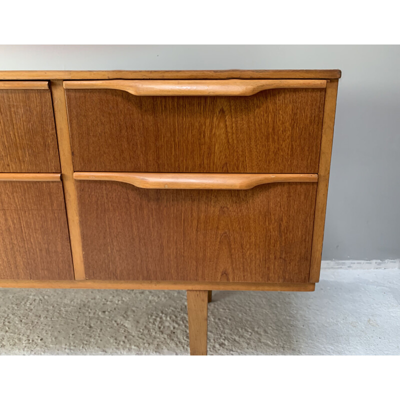 Mid century low chest of drawers or sideboard, 1970s