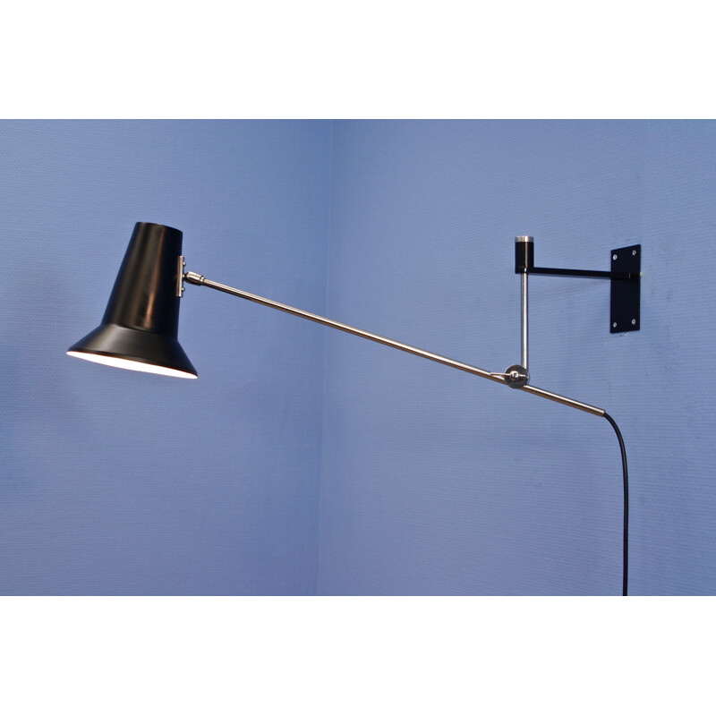 Mid century dutch wall lamp by Willem Hagoort for HagoortLlighting, 1960s