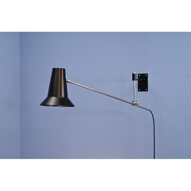 Mid century dutch wall lamp by Willem Hagoort for HagoortLlighting, 1960s