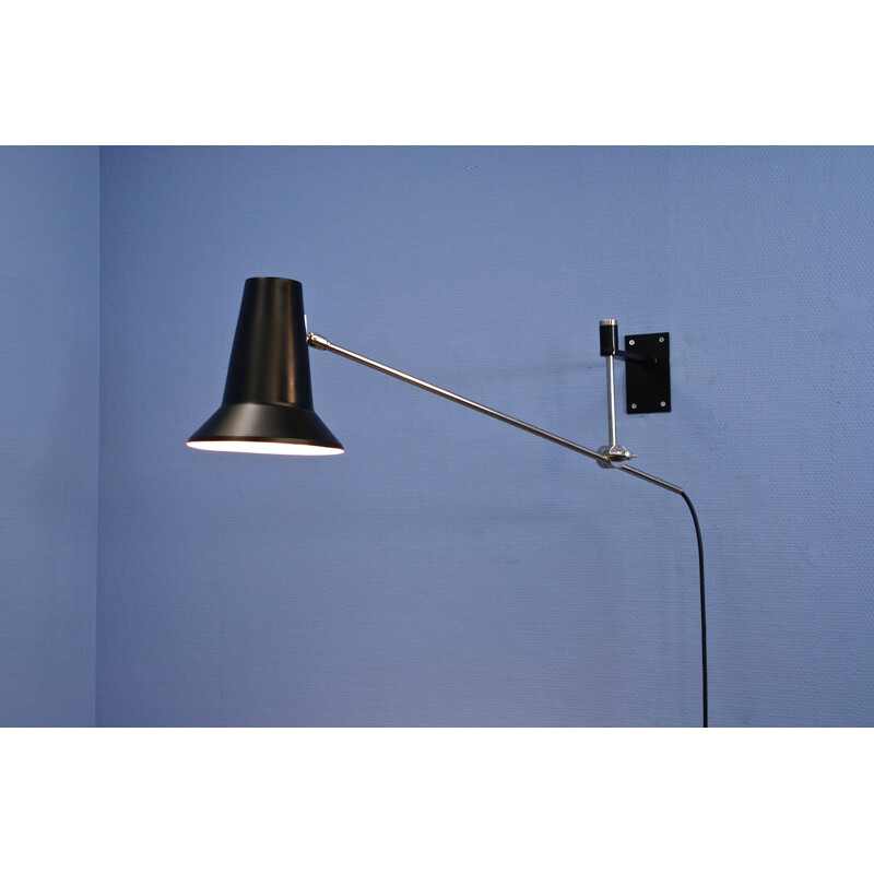 Mid century dutch wall lamp by Willem Hagoort for HagoortLlighting, 1960s