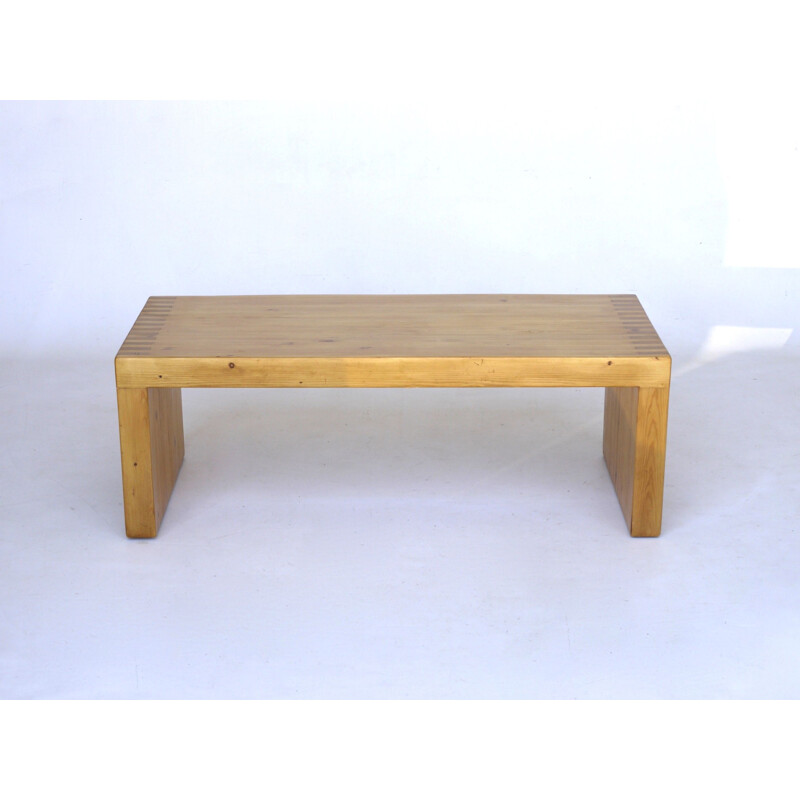 Mid century pine bench by Ate van Apeldoorn for Houtwerk Hattem, 1970s