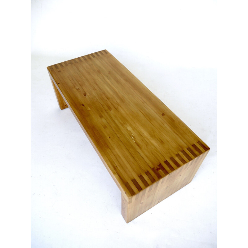 Mid century pine bench by Ate van Apeldoorn for Houtwerk Hattem, 1970s