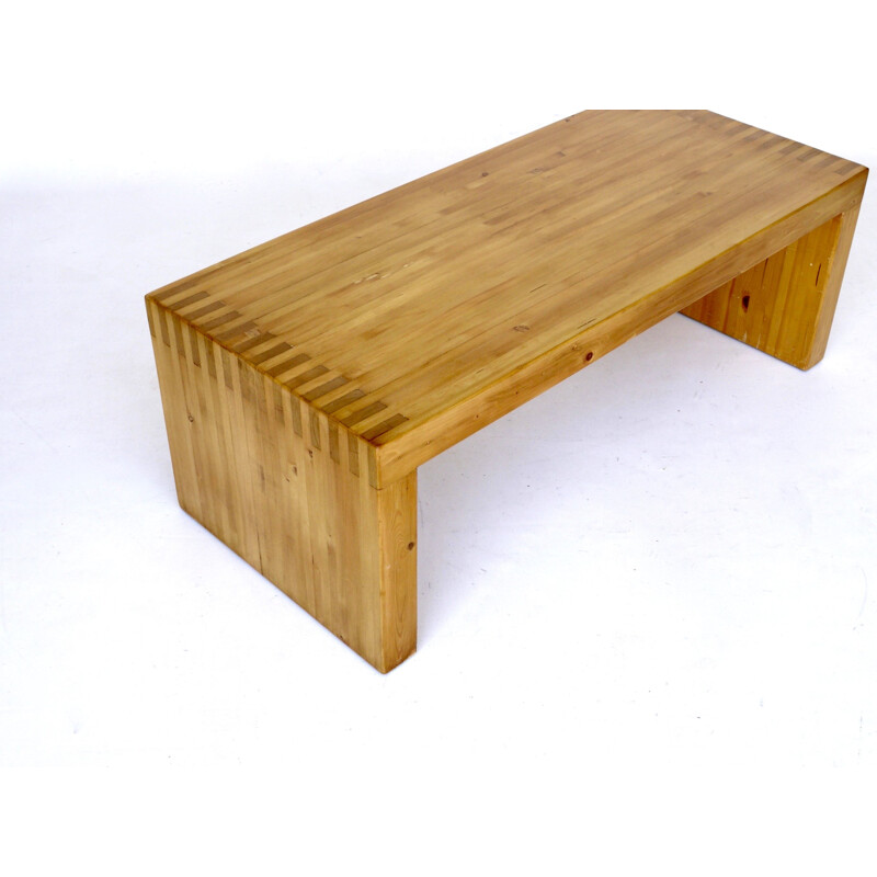 Mid century pine bench by Ate van Apeldoorn for Houtwerk Hattem, 1970s