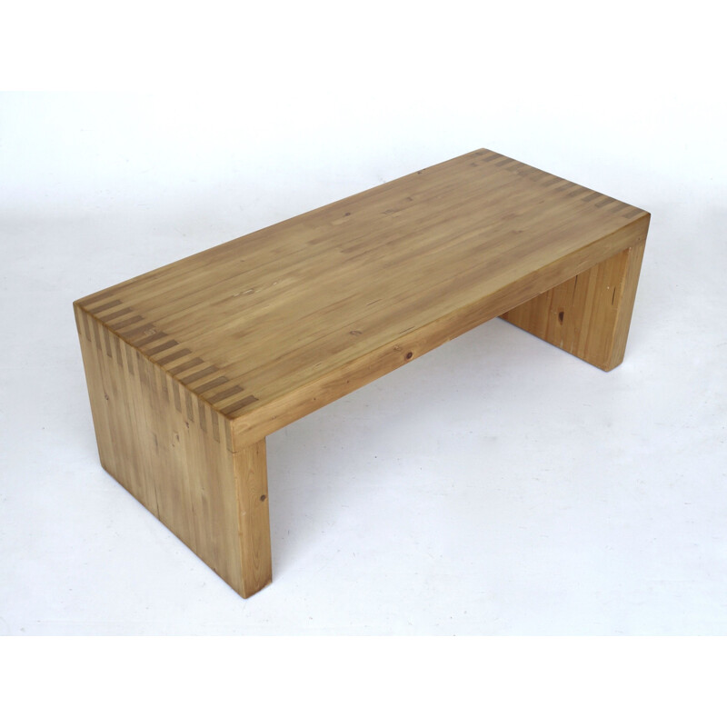 Mid century pine bench by Ate van Apeldoorn for Houtwerk Hattem, 1970s