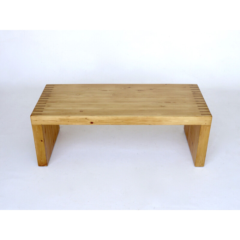 Mid century pine bench by Ate van Apeldoorn for Houtwerk Hattem, 1970s