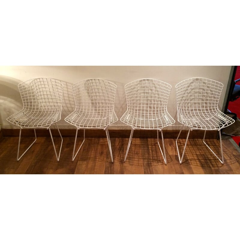 Suite of 4 dining chairs, Harry BERTOIA - 1960s