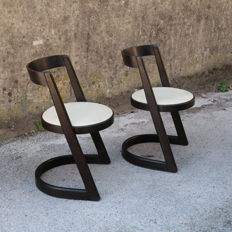 Pair of vintage Halfa chairs by Baumann, 1970s