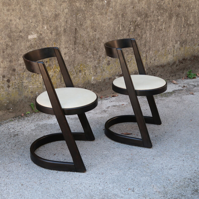 Paire de chaises vintage Halfa par Baumann, 1970