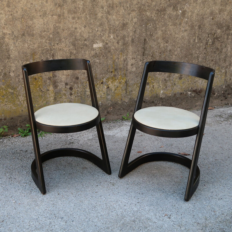 Pair of vintage Halfa chairs by Baumann, 1970s