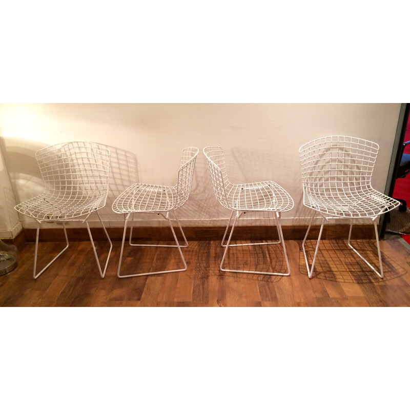Suite of 4 dining chairs, Harry BERTOIA - 1960s