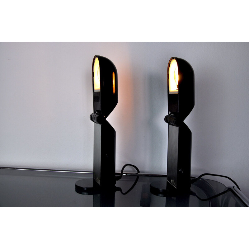 Pair of vintage Bambina lamps by Fase, Spain 1980s