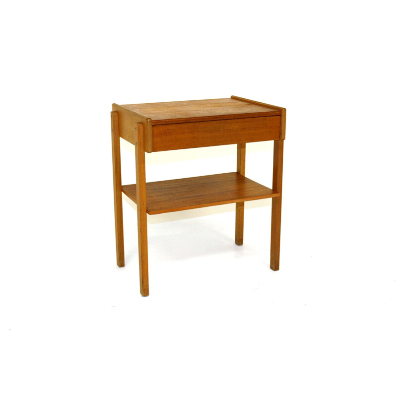 Vintage teak bedside table, Sweden 1960s