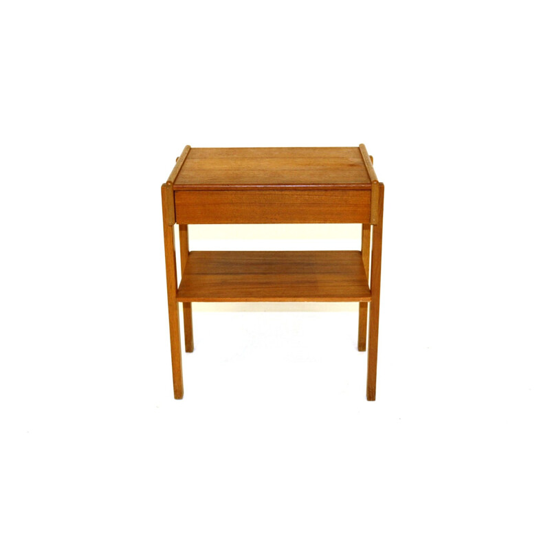 Vintage teak bedside table, Sweden 1960s