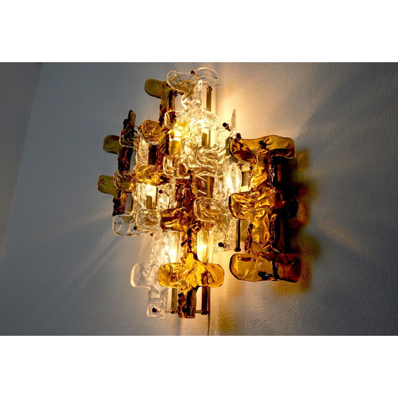 Mid century wall lamp by Carlo Nason for Mazzega Murano, 1960s