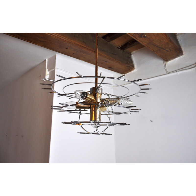 Vintage chandelier Kinkeldey 4 levels Germany 1970