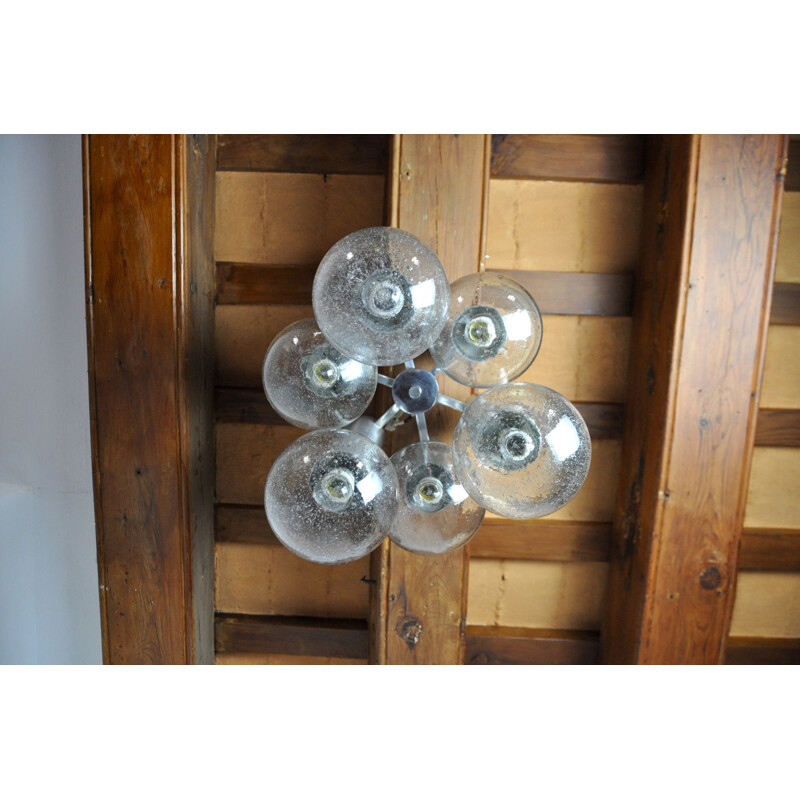 Mid century chandelier by Gaetano Sciolari, Italy 1970s