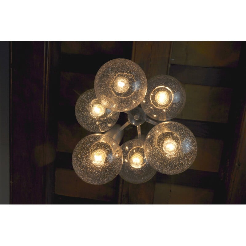 Mid century chandelier by Gaetano Sciolari, Italy 1970s