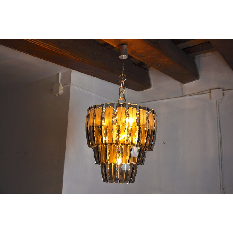 Vintage Veca chandelier from Murano, Italy 1970