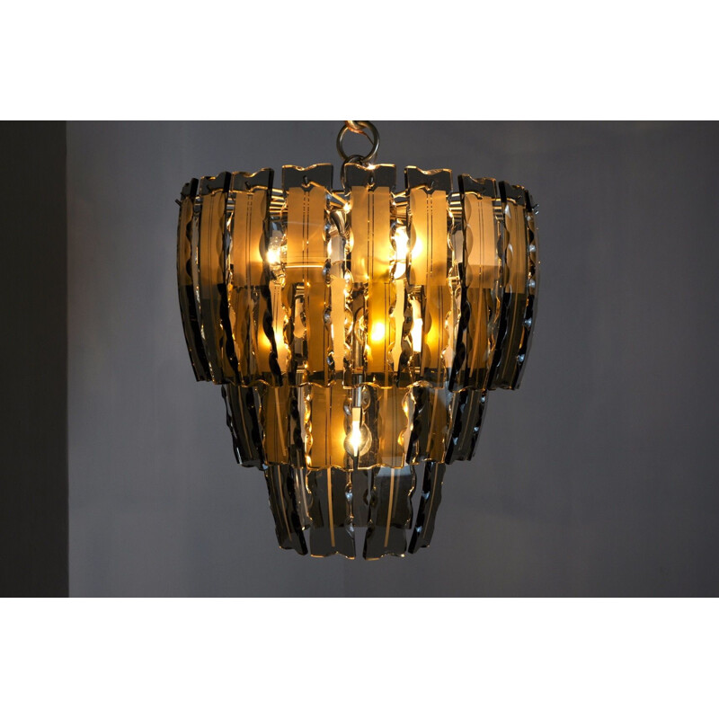 Vintage Veca chandelier from Murano, Italy 1970