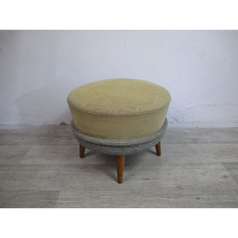 Vintage foot stool or pouffe, 1950s