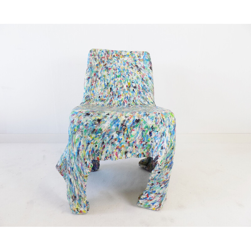 Chaise confettis vintage par  Bär et Knell, 1990