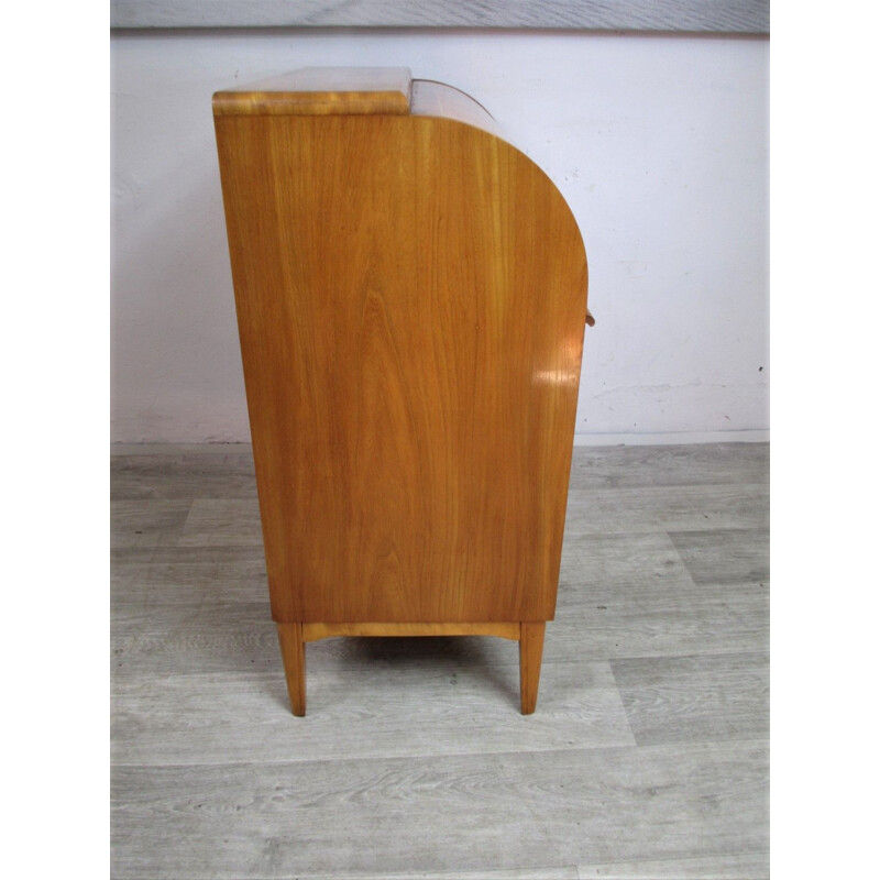 Mid centuty secretary desk venereed with ash, Sweden 1960s