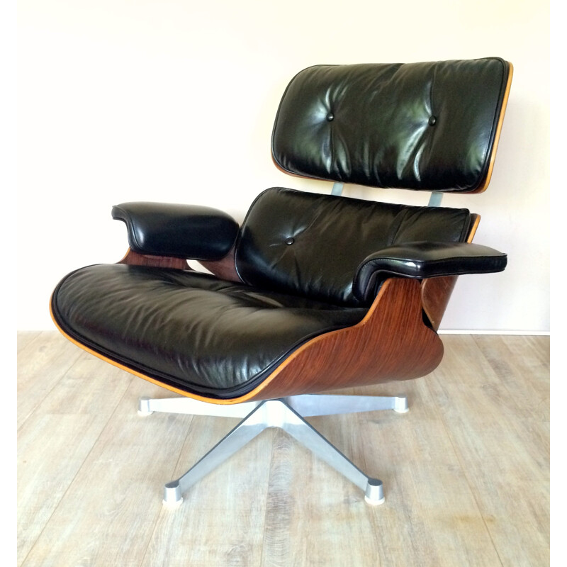 Fauteuil lounge chair, EAMES Edt Hille - années 60