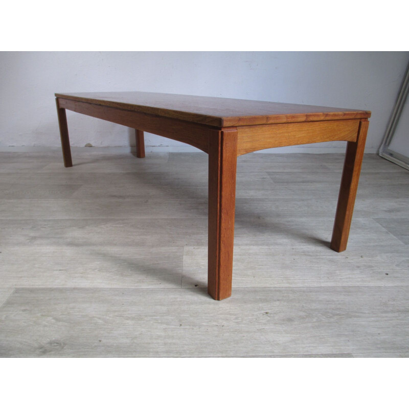 Mid century coffee table veneered with teak, Sweden 1970s